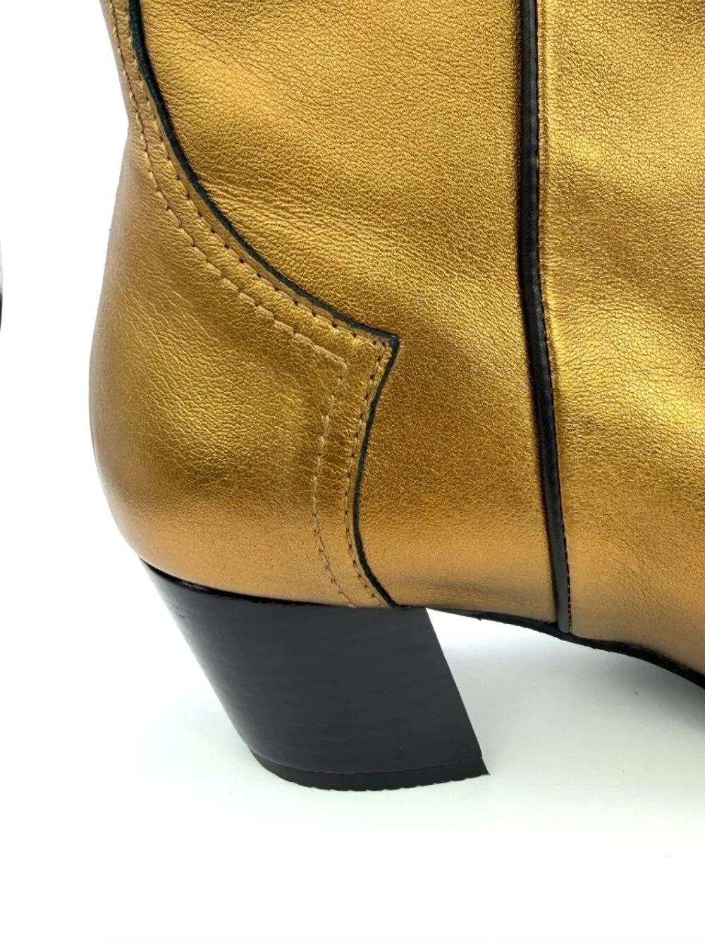 Castaner Denise 118 Women's Tan Leather Western Ankle Boots US 9 M NIB